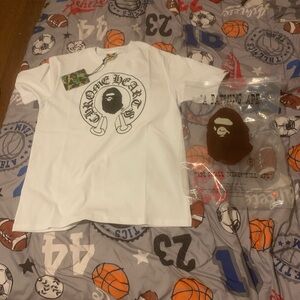 A Bathing Ape White Graphic Tee
